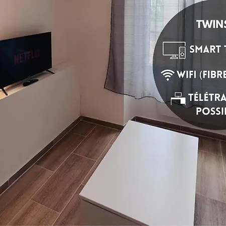 Twinsroom2 Wifi 2Pers Acces 24Sur7 Étampes Buitenkant foto