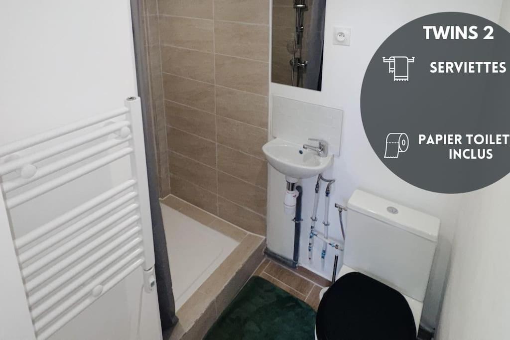 Twinsroom2 Wifi 2pers Acces 24sur7 Apartment Etampes
